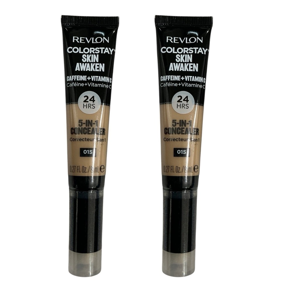 Revlon ColorStay Skin Awaken Concealer 015 5-in-1 24H Caffeine + Vitamin C - 2pc